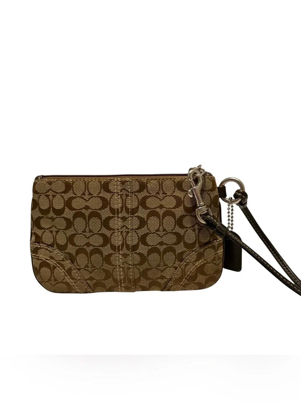Coach Vintage Y2K Signature C Canvas Wristlet.